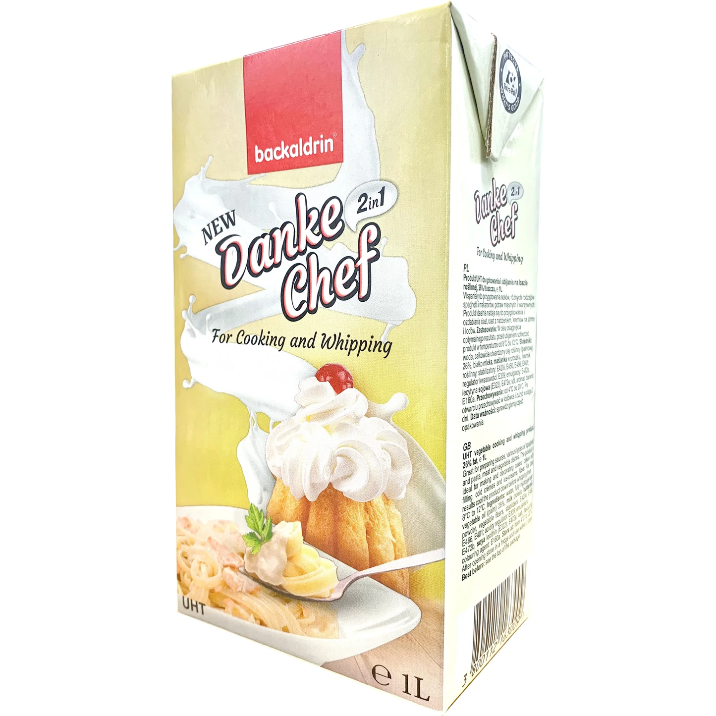 BACKALDRIN Danke Chef for Whipping Cooking Cream