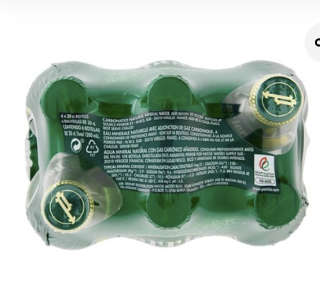 Perrier Natural Sparkling Water - 200ML