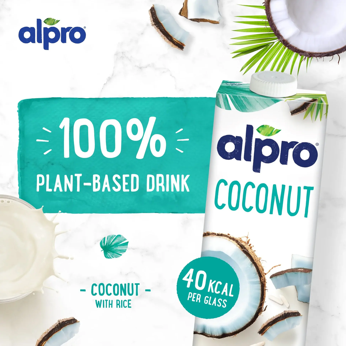 Alpro Coconut Raspberry ALPRO Coconut drink - foodboulevarduae