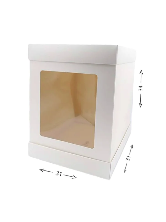 Window cake box - 31x31x34