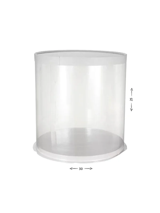 Round White Cake Box - 30x30x25